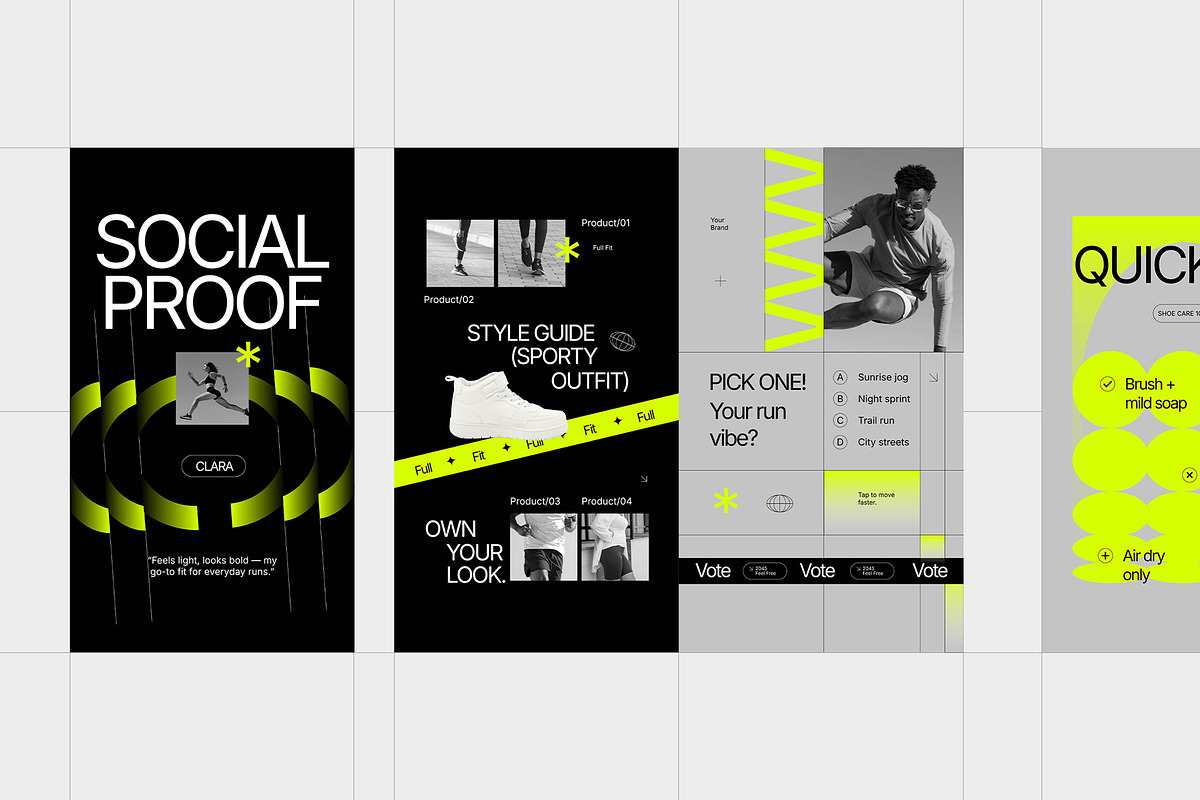 Sportwear Instagram Template Pack preview 5