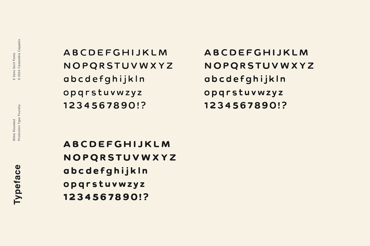 Milne Rounded - A Bold Sans Serif, a Sans Serif Font by Cassandra Cappello (Photo 5 of 6)