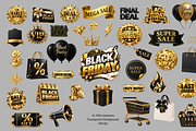 Black Friday 3D PNG Elements, an Object Illustration by MarisoArt (Thumbnail 4 of 6)