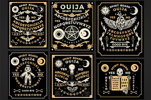 Ouija Boards Collection#5, an Illustration by Moloko88