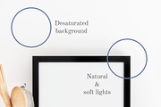 A4 Print mock up black frame A5 A3, a Print Template by Grace White (Thumbnail 4 of 4)