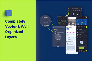 Fitsio - Mobile App UI Kit For Figma