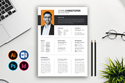 Minimalist Resume Template for Word, a Resume Template by Abdul Studio (Thumbnail 1 of 5)
