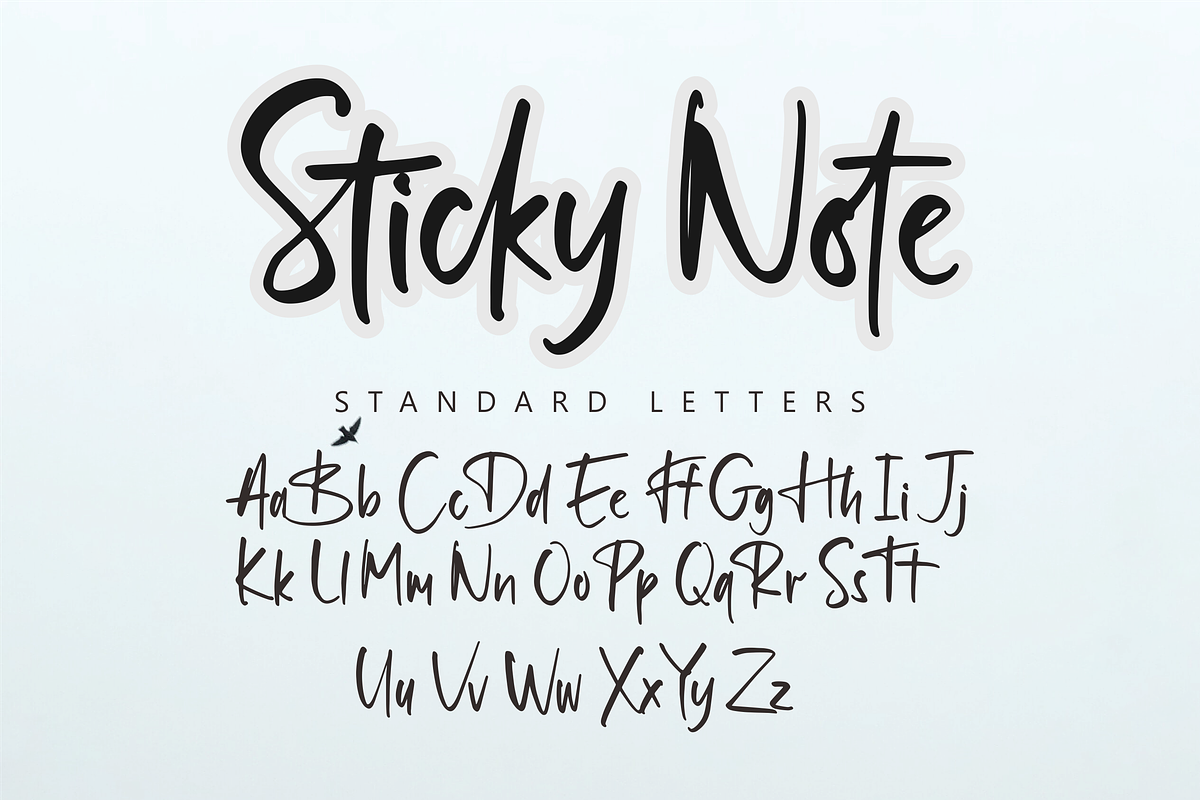 Sticky Note, a Handwritten Font by ipam satria (Photo 6 of 6)