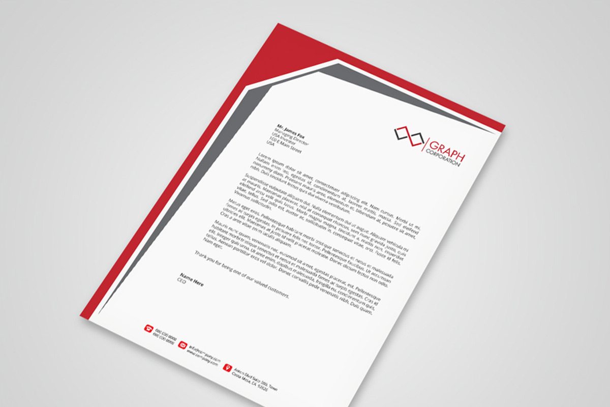 Letterhead, a Stationery Template by asimalikhan555 (Photo 5 of 8)