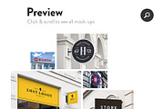 50 sign facade signboard logo mock, a Product Mockup by PrintPixel (Thumbnail 2 of 53)