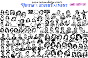 vintage advertisement design assets, an Object Graphic by Studio.Valhalla (Thumbnail 1 of 2)
