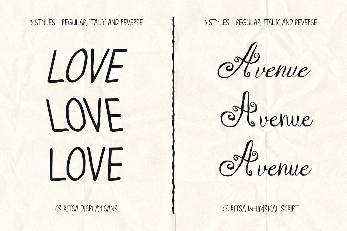 Bundle Handwritten Font Duo, a Handwritten Font by Craft Supply Co. (Photo 5 of 11)