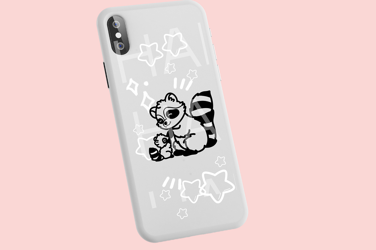 Raccoons SVG Illustrations, an Animal Illustration by HalieKStudio (Photo 4 of 9)