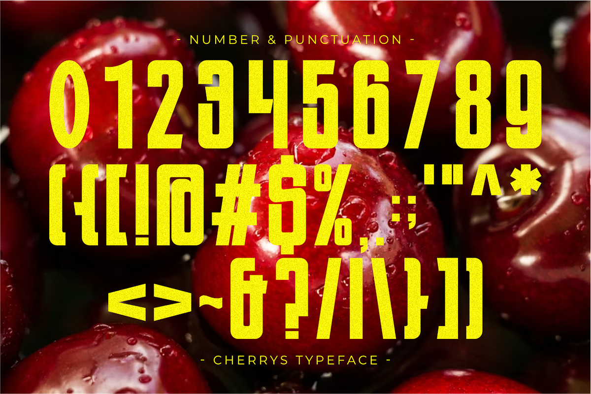 Cherrys - Modern Sans Serif Font, a Sans Serif Font by Pian45 Studio (Photo 5 of 6)