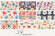 80 seamstress seamless pattern, a Pattern Graphic by Poppy Lane Studio (Thumbnail 2 of 11)