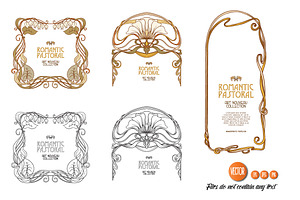 7 Art Nouveau Frames