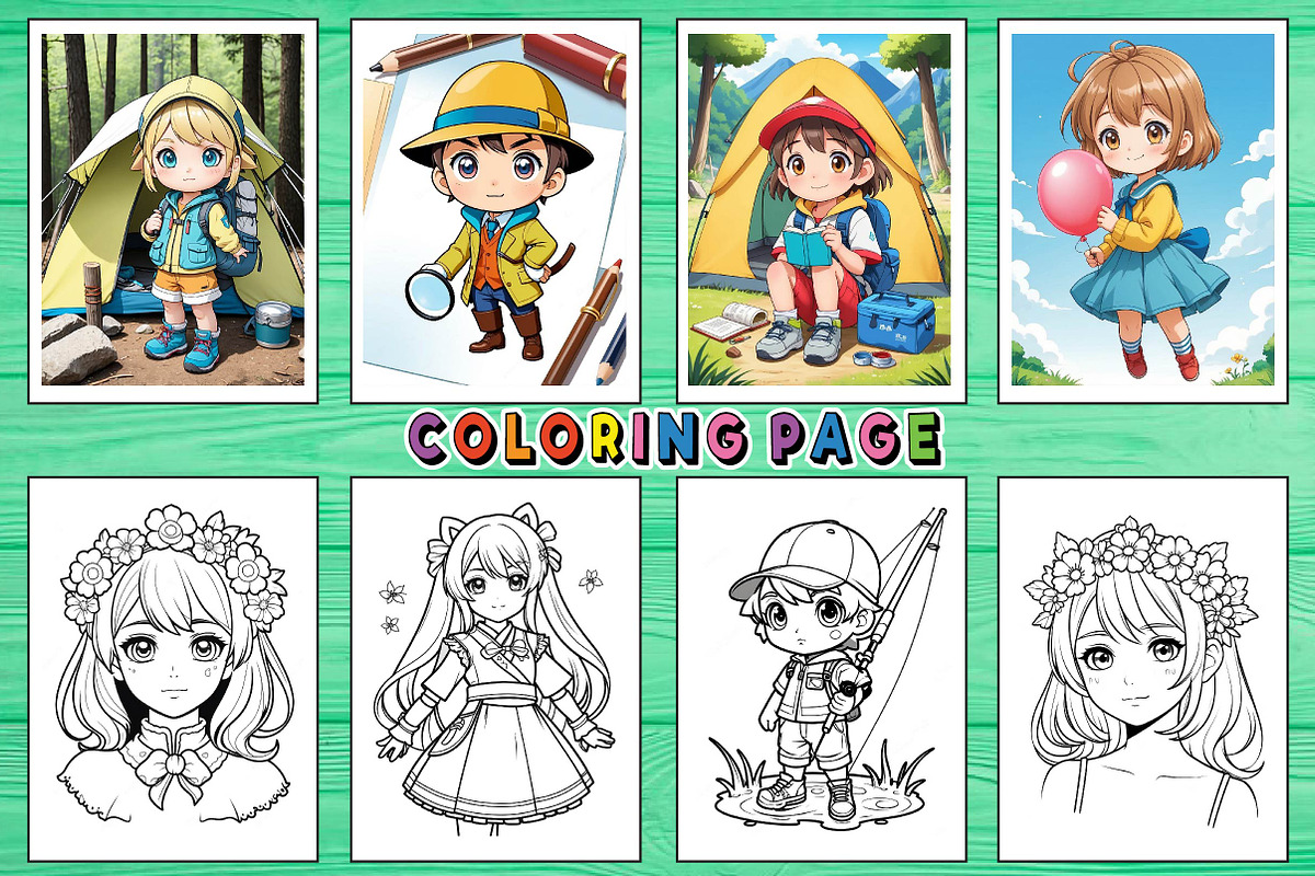 Mini Anime Coloring Pages For Kids, an Arts & Entertainment Photo by ...