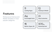 ELEVEN - Responsive Landing Pages, a Landing Page Template by laaqiq (Thumbnail 2 of 18)