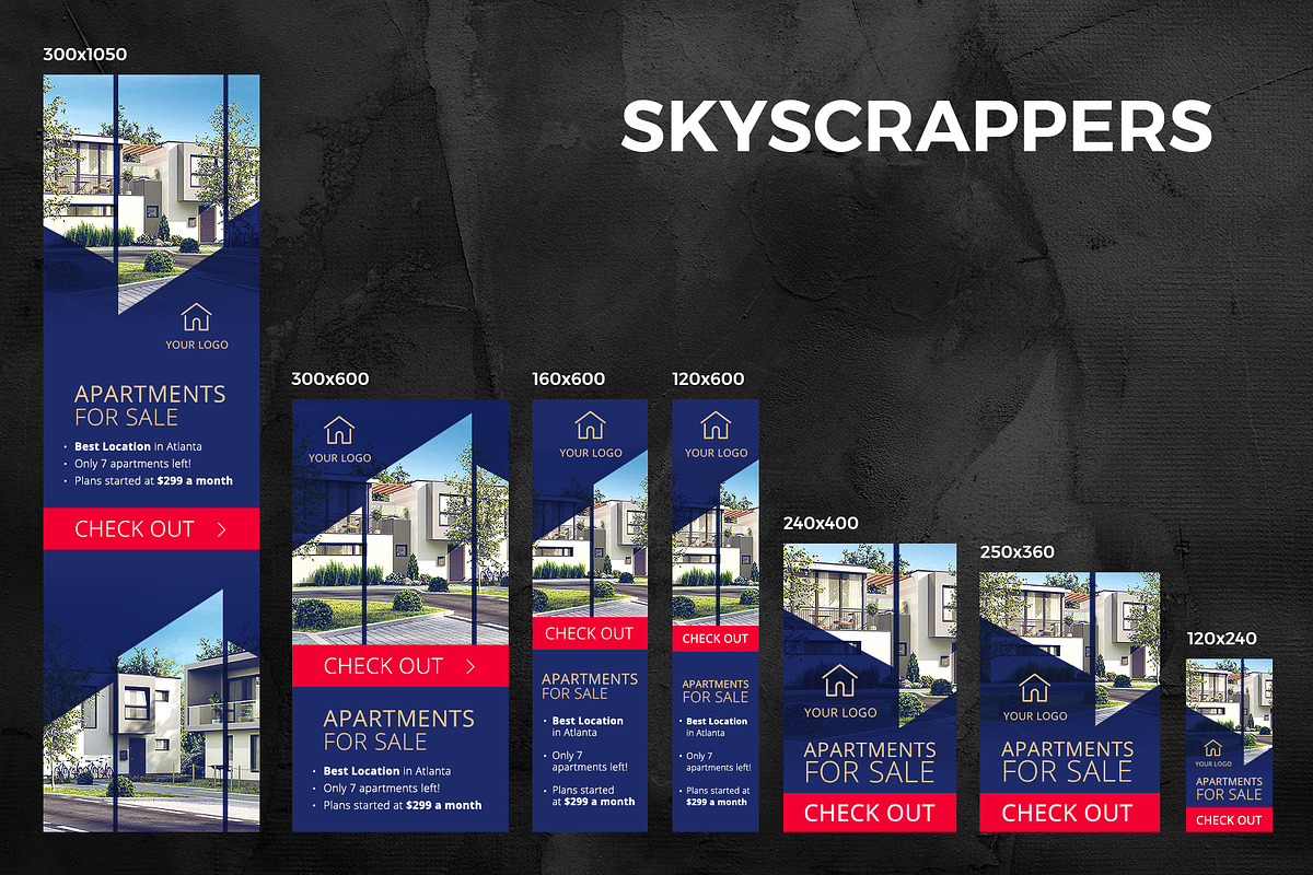 Banners Pack 26 sizes for Google Ads, a Templates & Theme by Better Be a Designer (Photo 5 of 6)