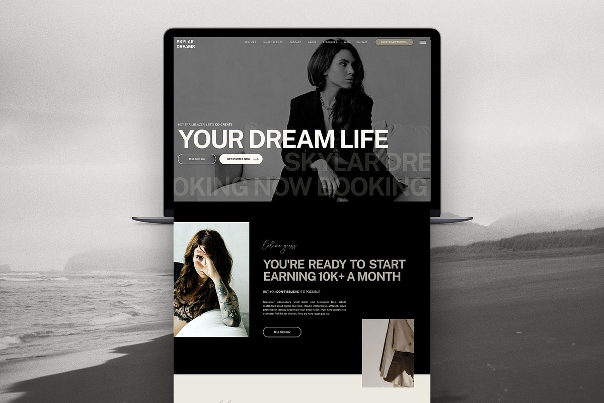 Showit website template for coach, a Websites & App Template by Superhero Design Co. (Photo 1 of 7)