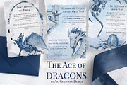 The Age Of Dragons Clipart Set, a Decorative Illustration by ArtCreationsDesign (Thumbnail 11 of 18)