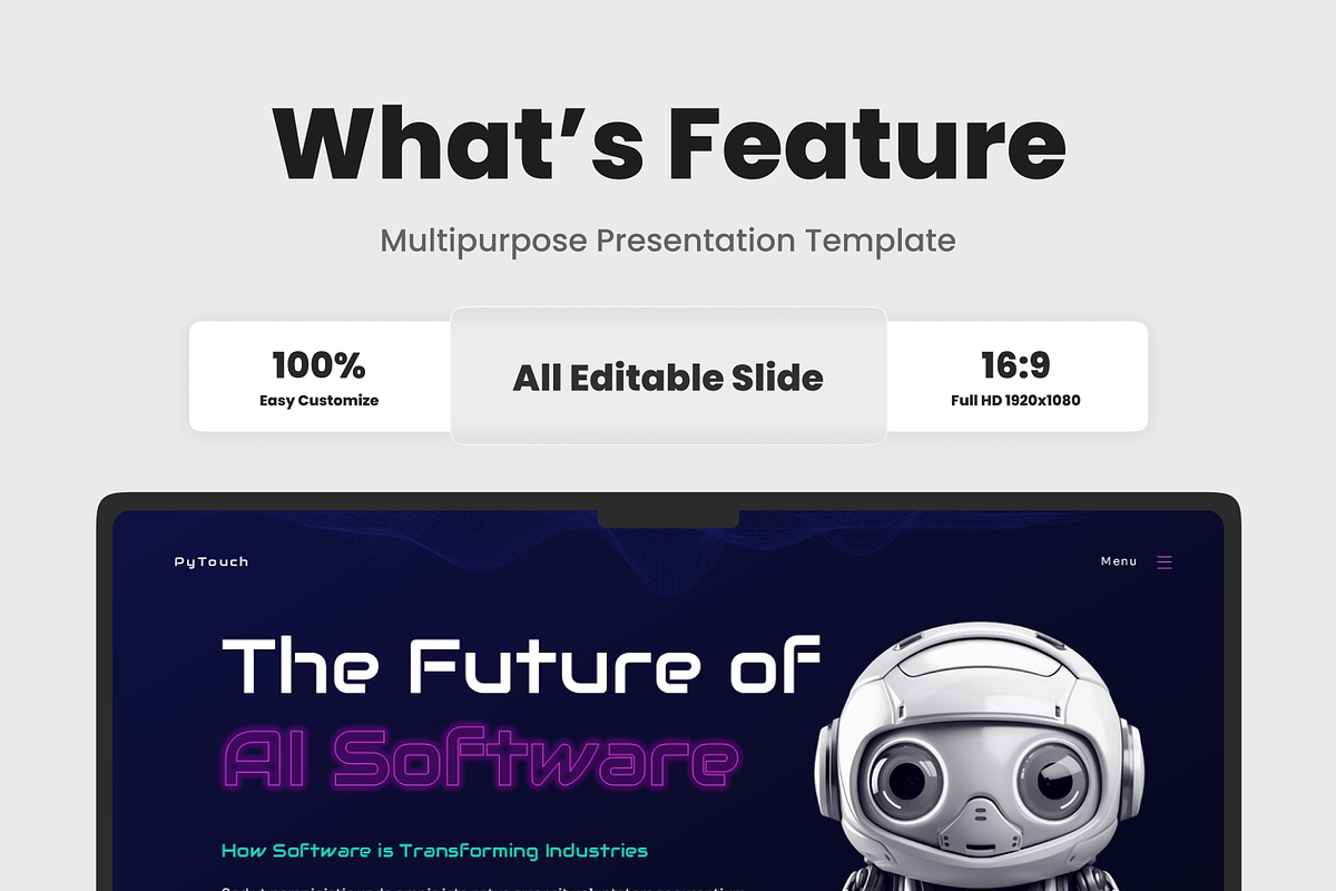 Software AI Presentation, a Presentation Template by SquidPixey (Photo 2 of 6)