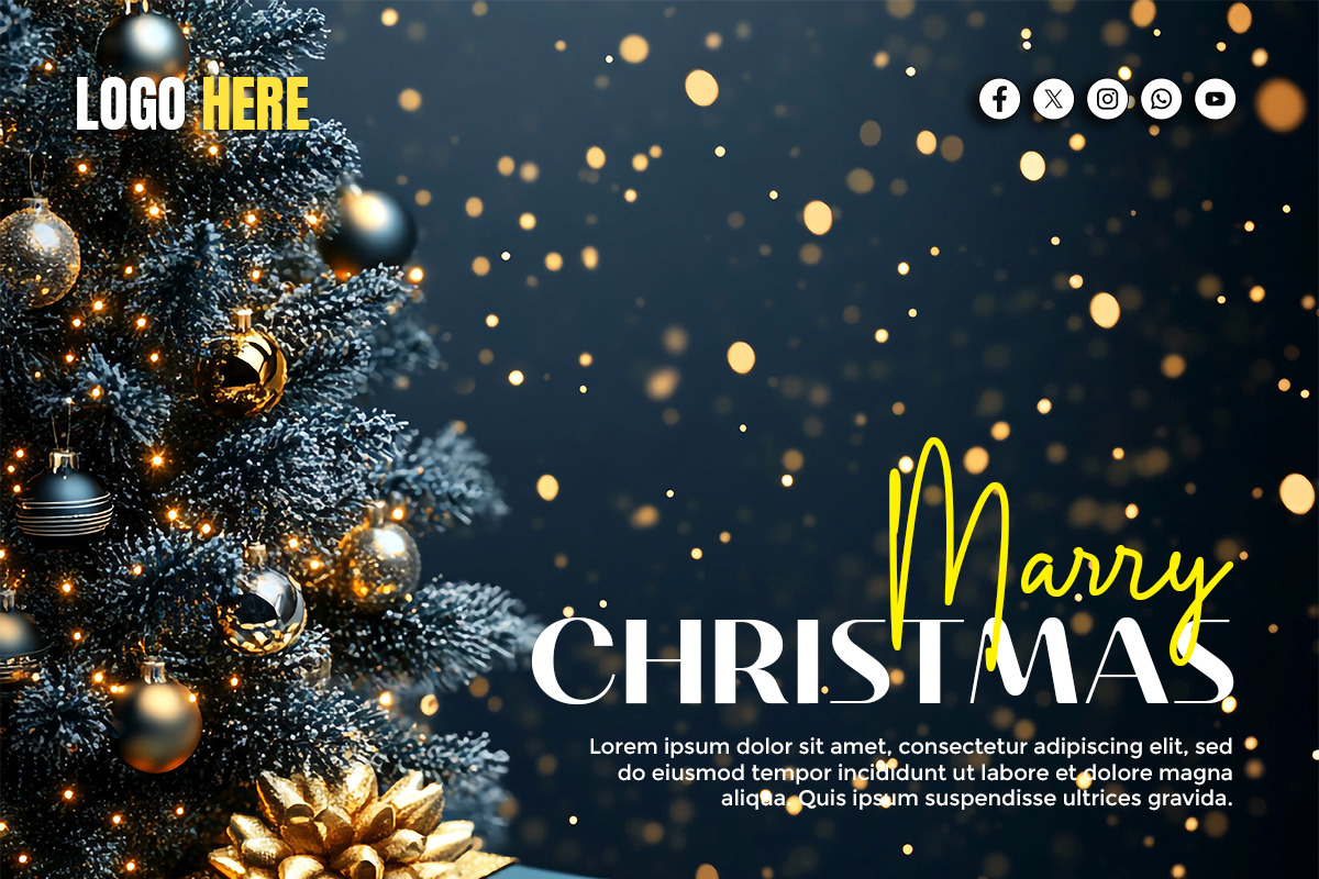 Christmas Day Bundle Template, a Social Media Template by gstudiovect21 (Photo 5 of 17)