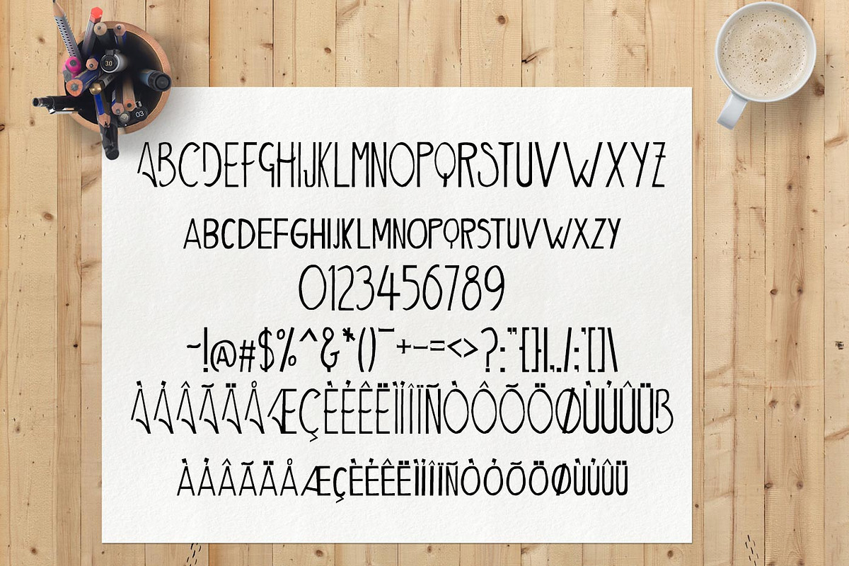Aiden Art-Deco Font preview 2