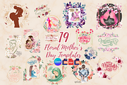 Mother's Day Floral Canva Templates, a Person Illustration by The WYLD Tribe (Thumbnail 1 of 8)