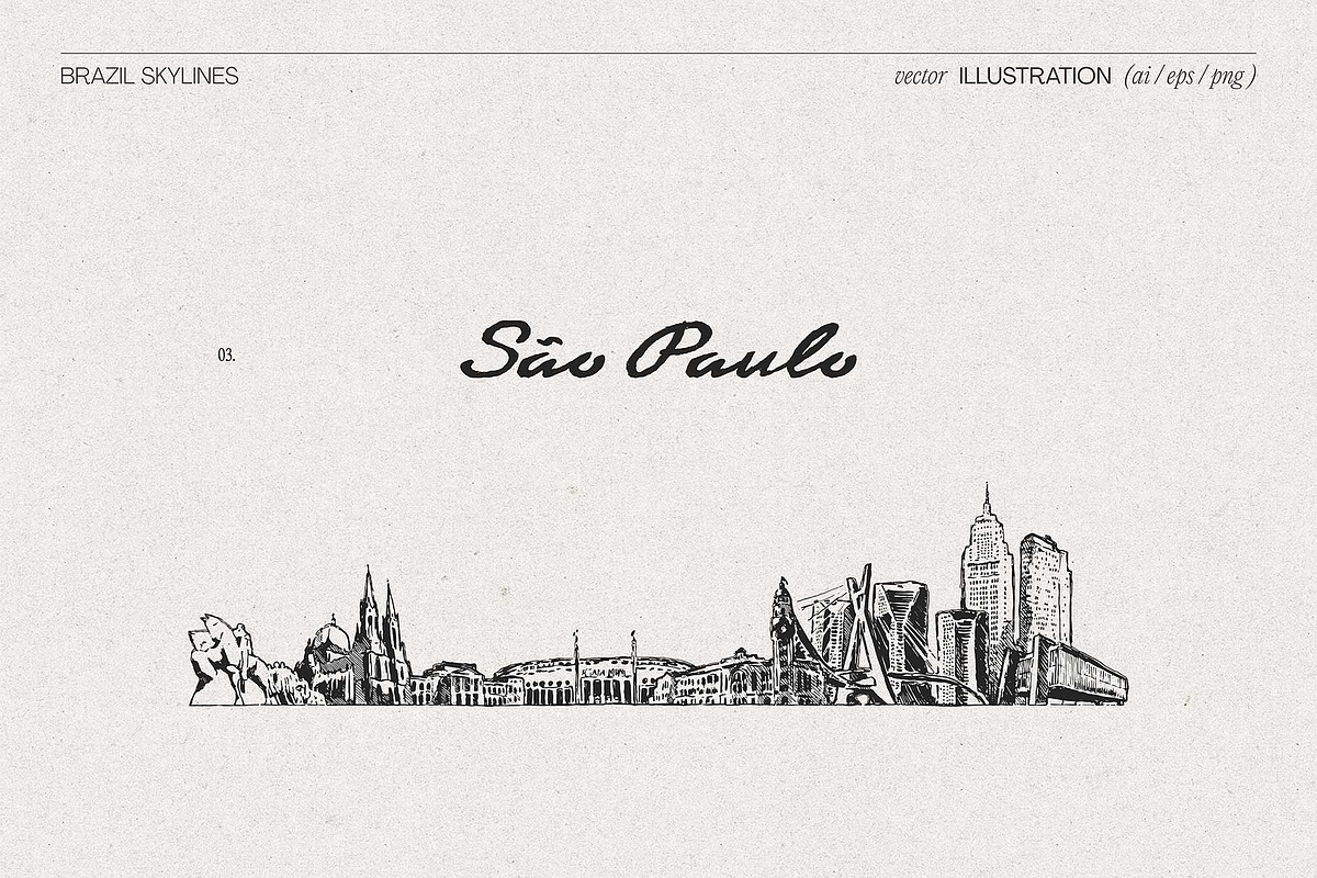 Brazil Skylines, a Work Illustration by TheMountBirdStudio (Photo 6 of 8)