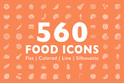 560 Food Icons, a Solid Icon by Maxim Cherednichenko (Thumbnail 1 of 7)