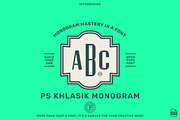 3 Letter Monogram Maker - PS Khlasik, a Sans Serif Font by Para-Scope Design (Thumbnail 1 of 8)