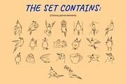 23 Funny parrots vector illustration, an Animal Illustration by Yanakicc (Thumbnail 6 of 9)
