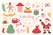Christmas Clipart and Patterns, a Seasonal Illustration by CapriceMeDesigns (Thumbnail 1 of 16)