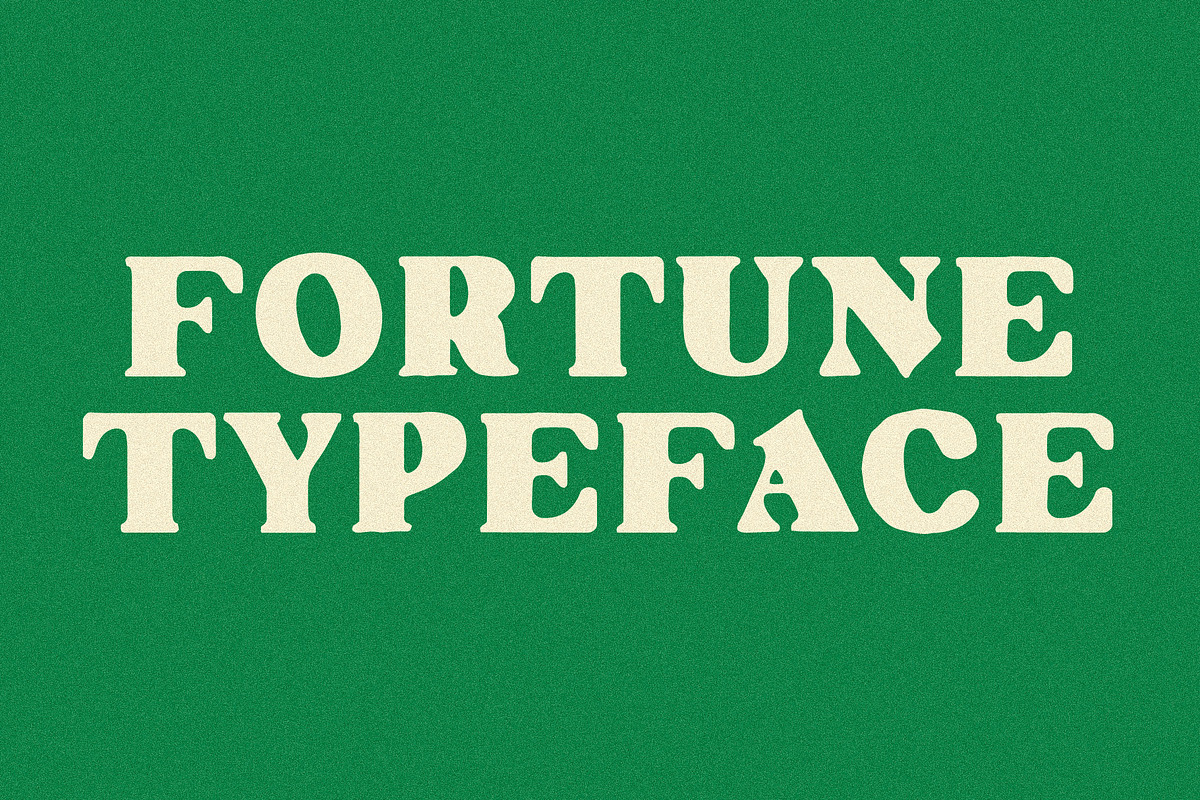 Fortune | A Lucky Display Font, a Serif Font by Taylor Penton (Photo 2 of 6)