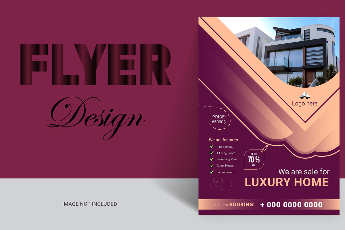 Real-estate Flyer Template Design, a Flyer Template by hkmonir (Photo 3 of 3)