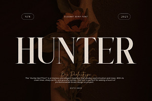Hunter Elegant Serif Font Typeface, a Serif Font by Perfectype