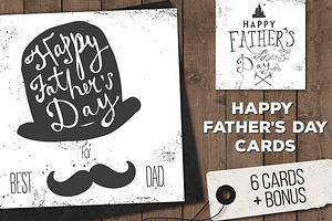 Father's Day Posters & Cards Set