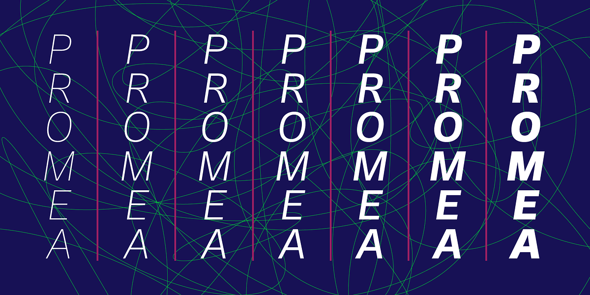 Promea, a Sans Serif Font by YXType (Photo 3 of 9)