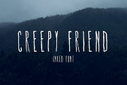 Creepy Friend Font, a Font by Caby (Thumbnail 1 of 2)