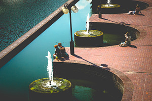Oasis containing london, barbican, and urban