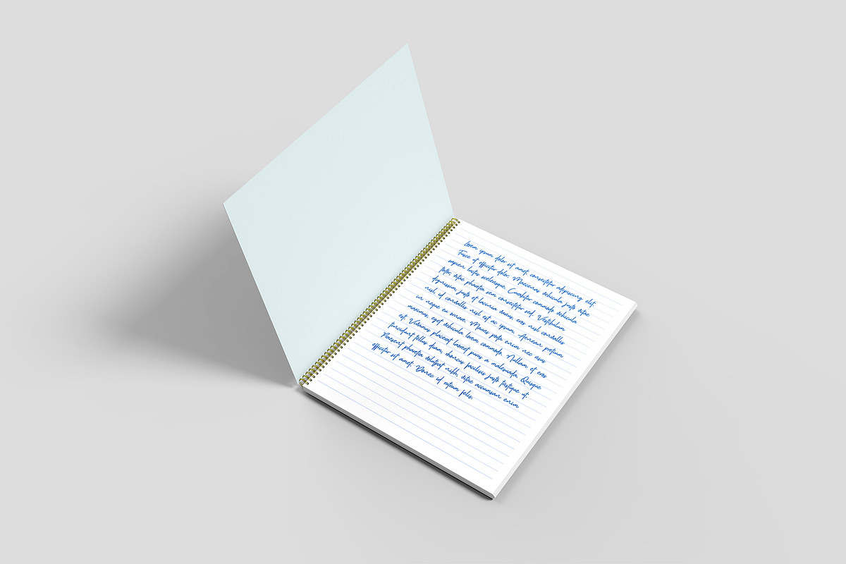 US Letter Spiral Notebook Mockup, a Books & Magazine Mockup by Illusiongraphic (Photo 11 of 32)