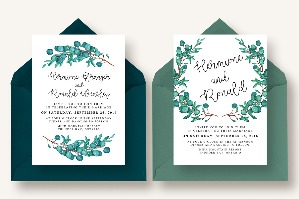 Tremendous Eucalyptus Collection, an Invitation Template by Knotted Design (Photo 20 of 24)