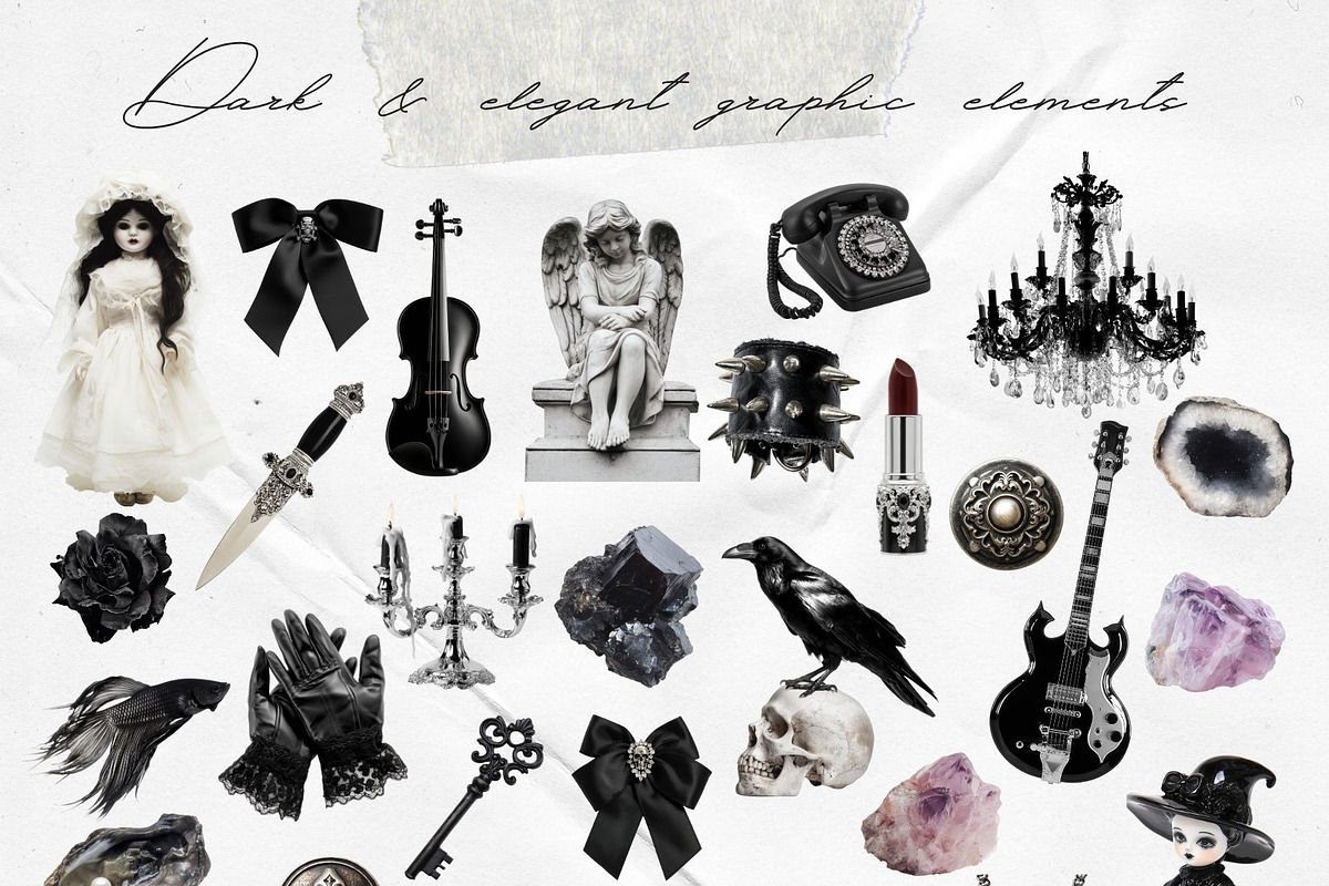 Dark Soul Collage Collection, an Object Graphic by VirinaDesign (Photo 5 of 11)