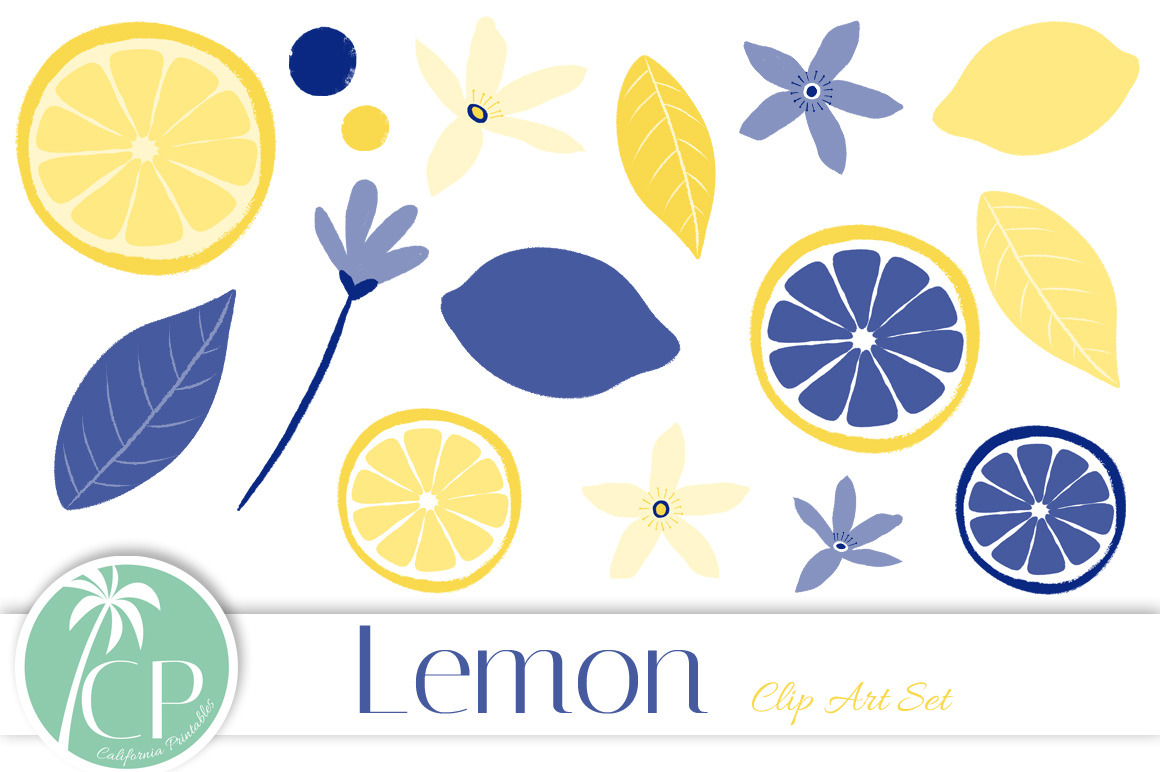 Lemon Clip Art Set, an Illustration by Nagore Rodriguez Design ...