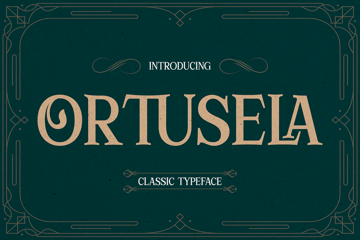 Ortusela Classic Typeface Font, a Serif Font by Storytype Studio (Photo 1 of 15)
