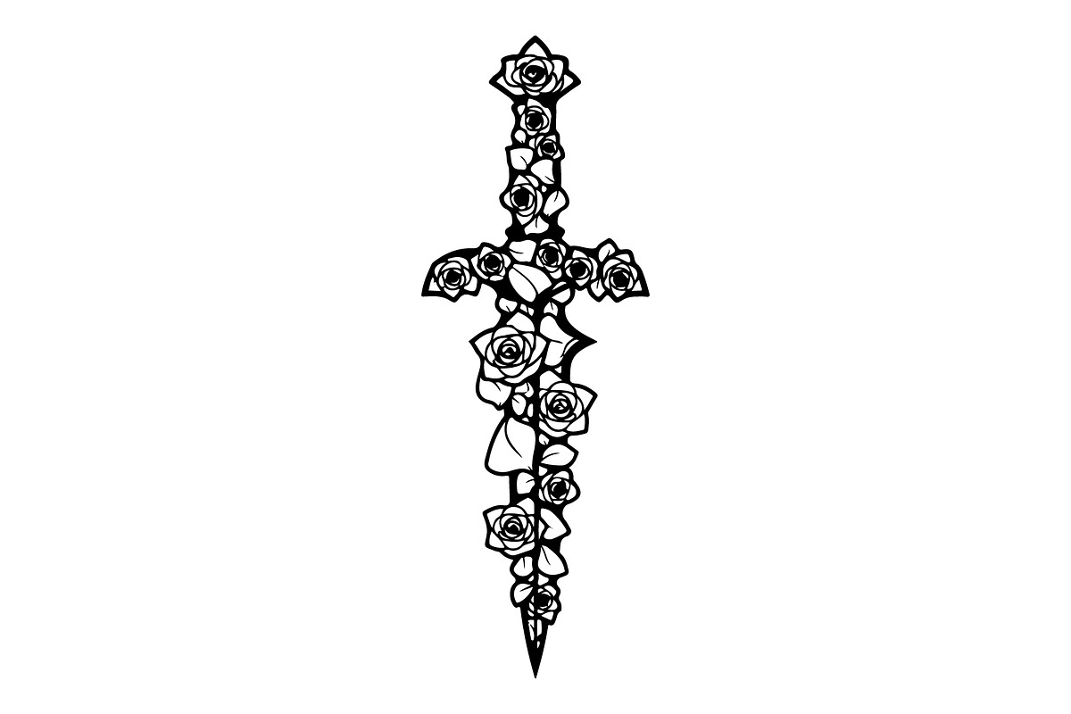 Ornamental Dagger Silhouette Bundle, an Object Illustration by Gaye Art (Photo 9 of 31)