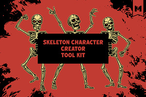 Skeleton Character Creator Kit, a Branding & Logo Template by Mutant Lagoon