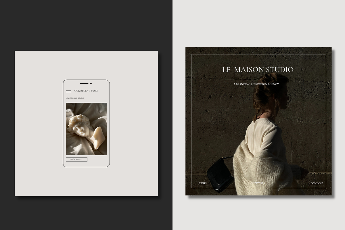 Parisian Canva Social Media Template, a Social Media Template by Le Maison Bohem (Photo 3 of 11)