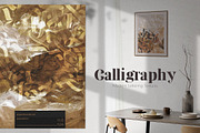 CALLIGRAPHY Abstract Backgrounds, a Background Graphic by Anastezia Luneva (Thumbnail 7 of 10)