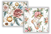 Rococo Christmas Seamless Patterns, a Pattern Graphic by Design Market (Thumbnail 4 of 4)