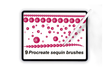 Procreate sequin brushes for fashion