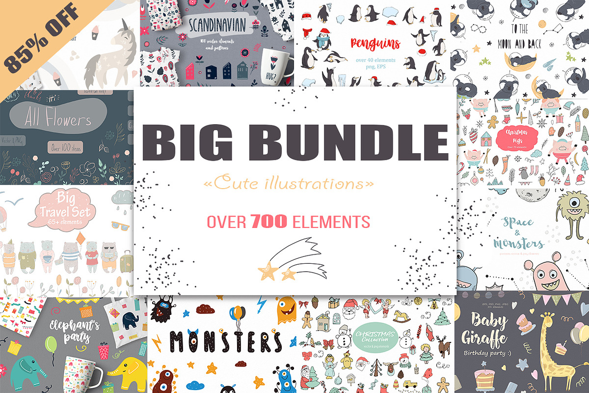 Big bundle illustrations, an Animal Illustration by SketchCliparts (Photo 1 of 50)