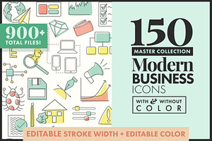 Master Icon Pack 150+ color/no color